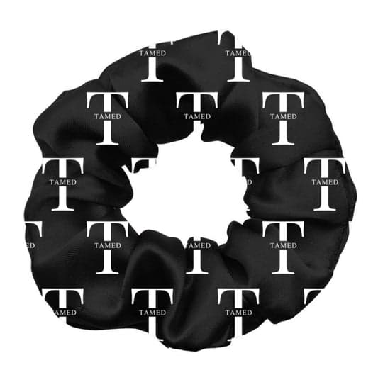 Black Satin Scrunchie